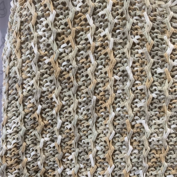 J’Envie New York Tank Top Loose Waffle Weave Sleeveless Shell Marled Neutral - Picture 2 of 5